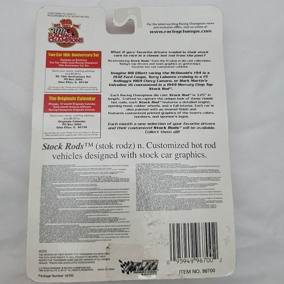 Racing Champions Stock Rods Issue No. 171 '37 Ford Coupe Dexter's Laboratory - Picture 2 of 2